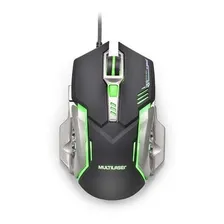 Mouse Gamer 2400 Dpi Preto E Grafite Multilaser - Mo269 Cor Prateado Foto mini 2