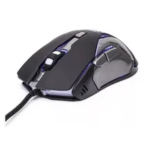 Mouse Gamer 2400 Dpi Usb Rubber 5 Botões Alto Desempenho Cor Preto Foto mini 4