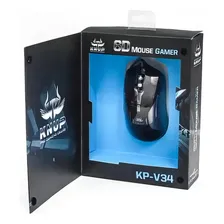 Mouse Gamer 2400 Dpi Usb Rubber 5 Botões Alto Desempenho Cor Preto Foto mini 3