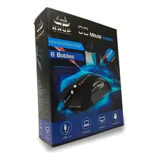Mouse Gamer 2400 Dpi Usb Rubber 5 Botões Alto Desempenho Cor Preto Foto mini 2