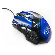 Mouse Gamer Estone X7 2400dpi Led Sport 7 Botões Ergonomico Cor Azul Foto  mini 1