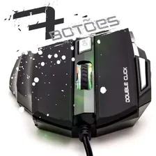 Mouse Gamer Game Estone Dpi E-sports Cs Minecraft Lol Go Cor Preto Foto mini 4