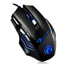 Mouse Gamer Laser X7 3200dpi Usb Led 7 Botões Pro T18 Foto mini  3