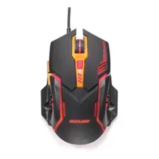 Mouse Gamer Multilaser 2400dpi Preto E Laranja Mo270 Com Fio Cor Preto/Laranja Foto mini 1