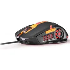 Mouse Gamer Multilaser 2400dpi Preto E Laranja Mo270 Com Fio Cor Preto/Laranja Foto mini 3