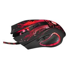 Mouse Gamer Profissional Led Óptico Usb Jogador 3200dpi Cor Preto Foto mini  2