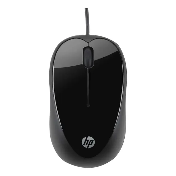 Mouse HP X1000 preto-brilhante e cinza-metálico Foto 1