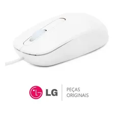 Mouse LG P/ 22cv241 22v240 22v270 22v280 24v360 24v570 Cor Branco Foto mini 3