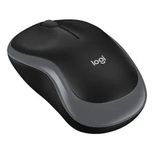 Mouse Logitech M185 Sem Fio Rc/nano Preto Cor Cinza Foto  mini 1