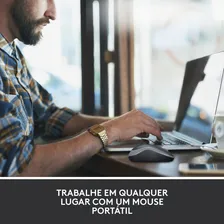 Mouse Logitech M185 Sem Fio Rc/nano Preto Cor Cinza Foto mini  3