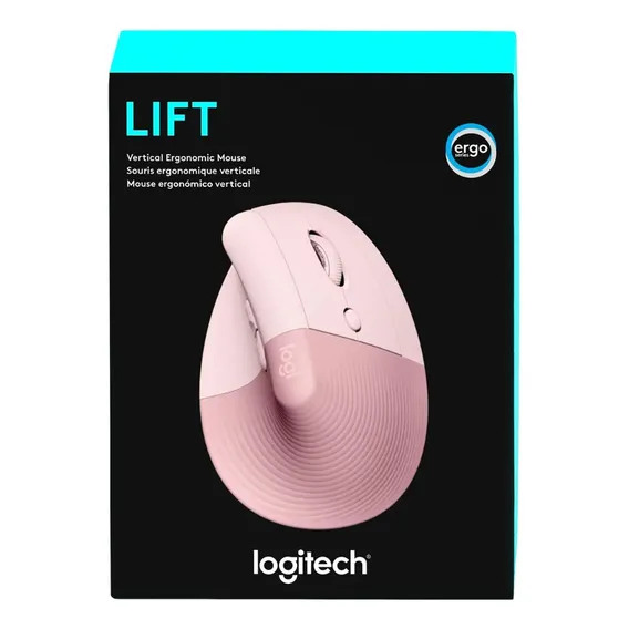 Mouse Logitech MOUSE Mouse Logitech Lift Vertical sem fio/BT Rose Foto 1