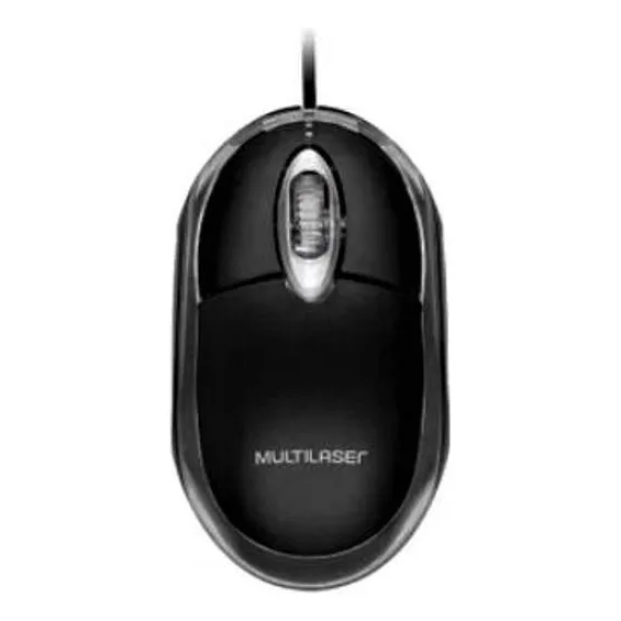 Mouse Multilaser Ã’ptico Classic Preto 1200 Dpi Usb - Mo179 Foto 1