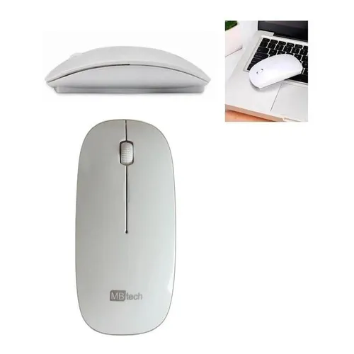 Mouse Optico Sem Fio Com Receptor Usb Colors Cor Branco Foto 1