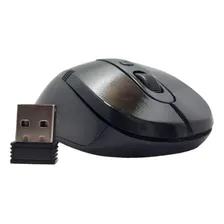 Mouse Óptico Sem Fio Usb Wi-fi Para Notebook E Pc Wireless Cor Cinza Foto mini  2