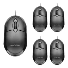 Mouse Optico Usb Compacto Com Fio Kit 10 Unidades Atacado Cor Preto Foto mini 3