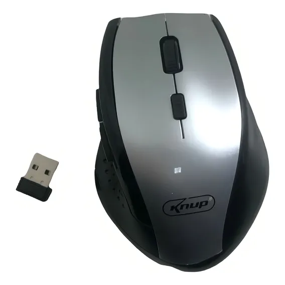 Mouse Optico Wireless Sem Fio Preto Foto 1