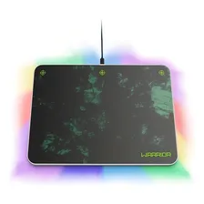 Mouse Pad gamer Multilaser Warrior AC299 de alumÃnio preto/verde Foto mini 1