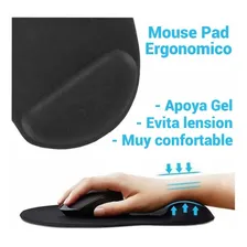 Mouse pad multilaser ac024 reposa muñecas gel cor preto Foto mini 2
