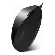 Mouse Philips Usb - Ótico Infravermelho 2400 Dpi Ergonomico Cor Preto Foto mini 2