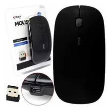 Mouse Recarregável Clique Silencioso 2.4 Ghz 1600 Dpi Slim Cor Preto Foto  mini 1