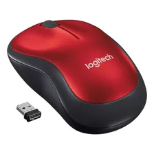 Mouse Sem Fio Logitech Inalámbrico M185 M185 Vermelho Foto mini  2