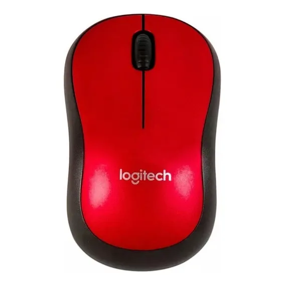 Mouse Sem Fio Logitech Inalámbrico M185 M185 Vermelho Foto 1