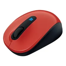 Mouse sem fio Microsoft Sculpt Mobile vermelho Foto mini  3