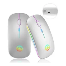 Mouse sem fio recarregável Mouse sem fio para PC USB Foto mini 1