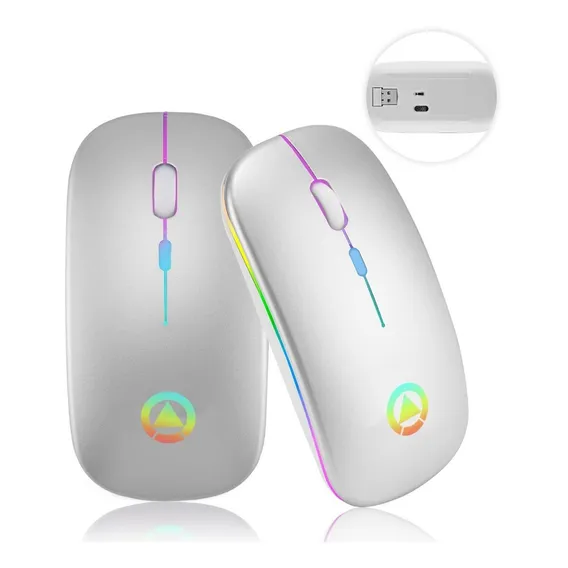 Mouse sem fio recarregável Mouse sem fio para PC USB Foto 1