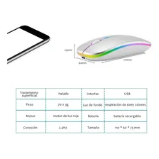 Mouse sem fio recarregável Mouse sem fio para PC USB Foto mini 4