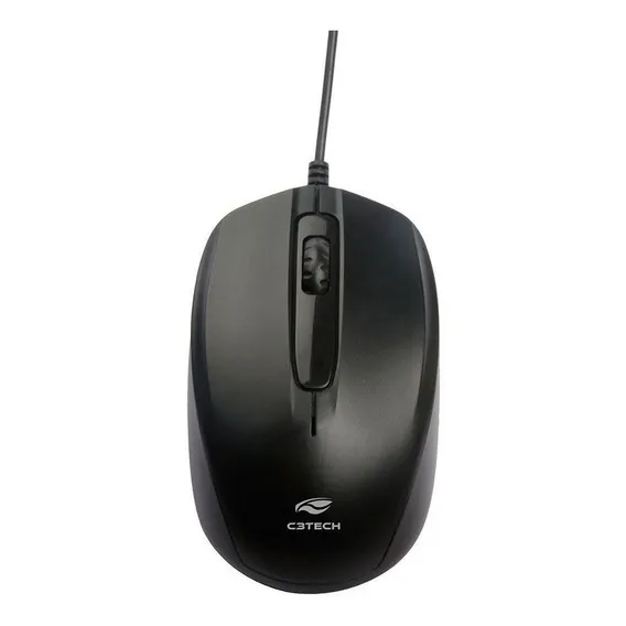 Mouse USB MS-30BK Preto C3Tech Foto 1