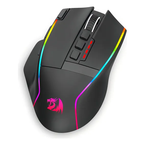Mouse Wireless Redragon Swain Preto M915rgb-wl Foto 1