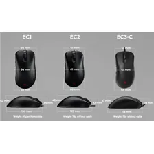 Mouse Zowie EC3-C preto Foto mini 4