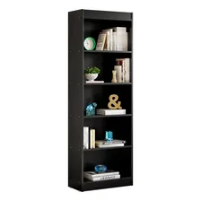 M贸veis Brasil Premium Livreiro Estante Multiuso Cor Preto Estante Multiuso Com 5 Prateleiras Foto mini 1
