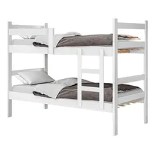 M贸veis Leartam Beliche Cama Solteiro Porto Branco Branco Foto mini 1