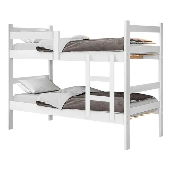 M贸veis Leartam Beliche Cama Solteiro Porto Branco Branco Foto 1