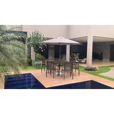 Móveis Para Jardim E Piscina, Mesa, Cadeiras E Ombrelone Estrutura Opcional Foto mini  2