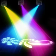 Moving Head Spot Led Osram 30w Globo + Disco De Cor Dmx Dj Foto mini 3