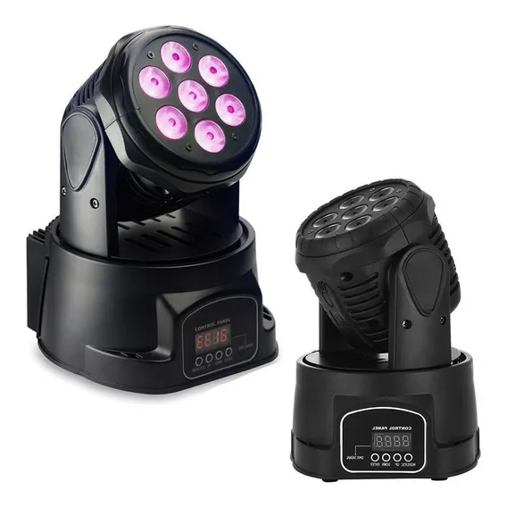 Moving Head Wash 7 Leds Cree De 12w Rgbw Dmx Quadriled 127/220v Foto 1