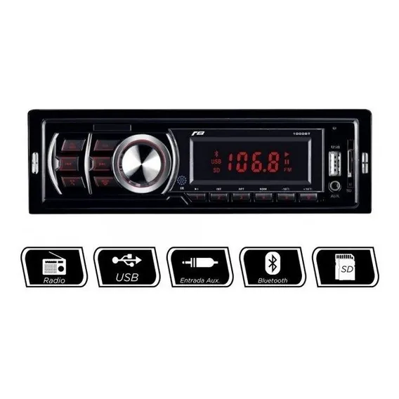 Mp3 Rádio Carro Som Automotivo Bluetooth Usb Fm Sd Controle Foto 1