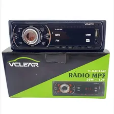 Mp3 Som Automotivo Carro Vclear Bt Rádio Fm Usb 4x25w Foto  mini 1