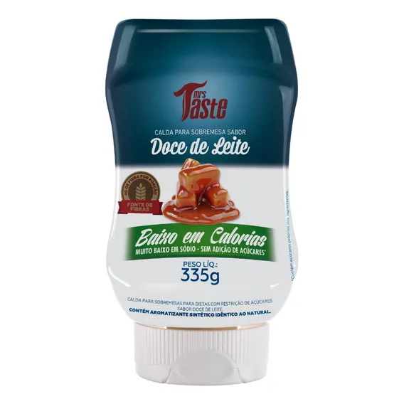 Mrs Taste Calda Doce de Leite Zero Açúcar 335gr Foto 1