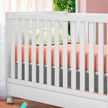 MS Móveis 1344 Mini Berço vira cama americano com rodÃzios Foto mini 3