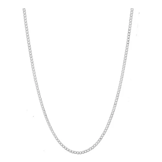 Muito Corrente Masculina Fina 60cm Em Prata 925 Cor Prateado Foto 1
