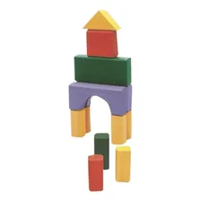 Multiblocks Blocos Montar Infantil Madeira Colorido Xalingo Quantidade de peças 50 Foto mini 2