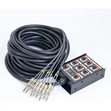 Multicabo C/ Medusa 8 Vias 3 Metros Conectores P10 Estéreo Foto mini 3