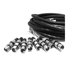 Multicabos Com Conectores Xlr 8 Vias Cirilo Cabos, 10 Metro Foto mini 4