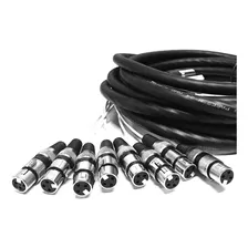Multicabos Com Conectores Xlr 8 Vias Cirilo Cabos, 10 Metro Foto  mini 1