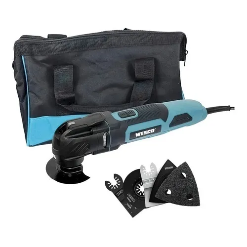 Multiferramenta Oscilante Wesco Ws5123k 300w Kit Completo 220V Foto 1