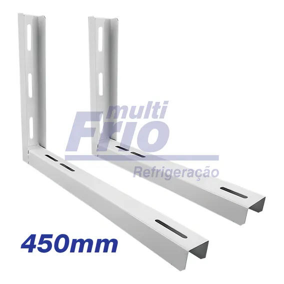 Multifrio Refrigeração Branco Suporte Ar Condicionado Aço Carbono 450mm Até 12000 Btus Foto 1